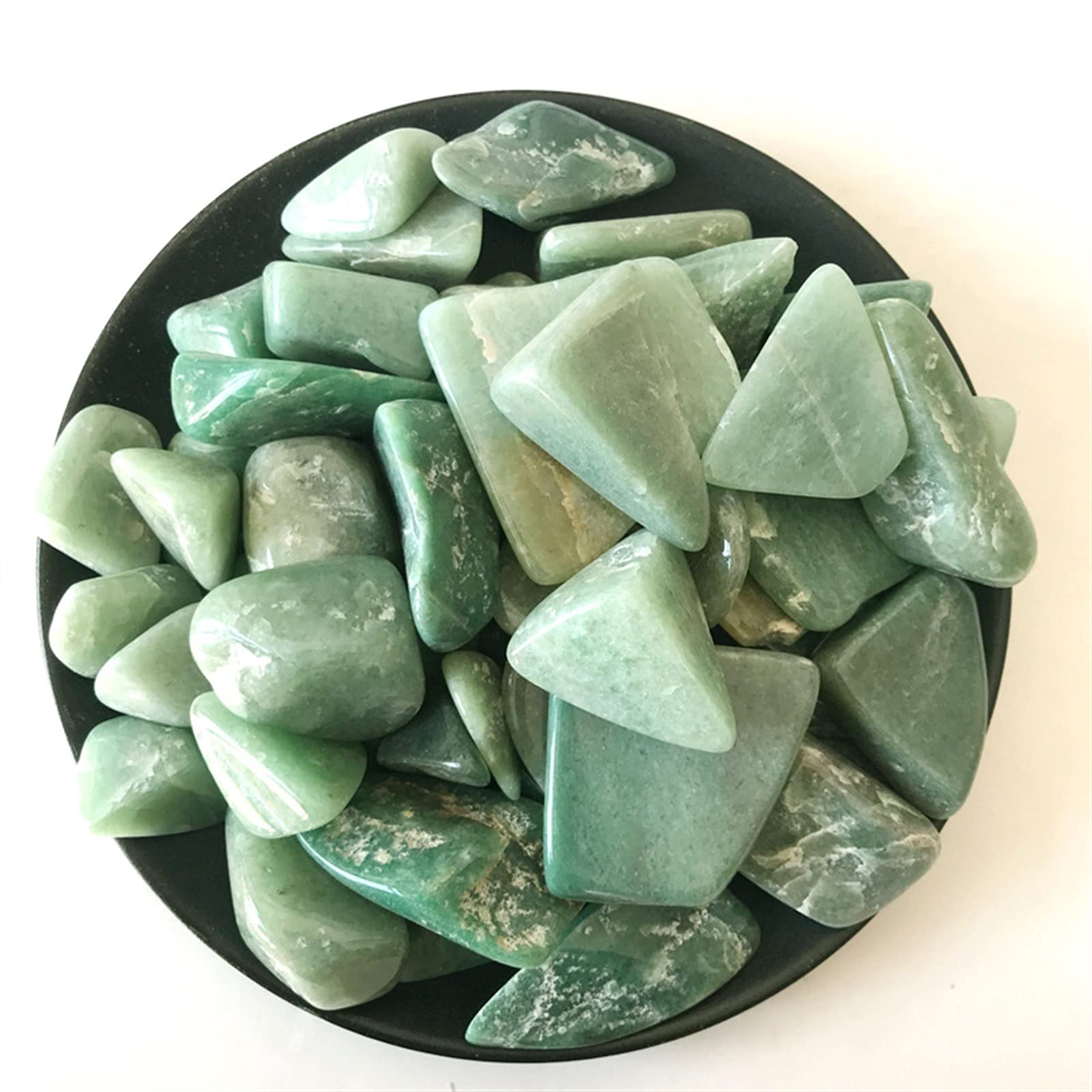 Amazon.co.jp: ナチュラルグリーン東陵翡翠石大クリスタル砂利 DIY 家